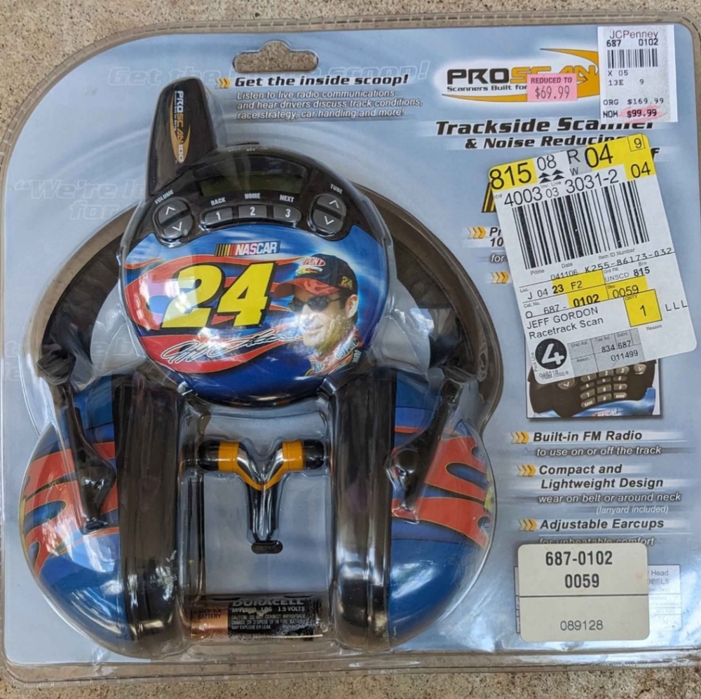 VINTAGE JEFF GORDON HEADSET/SCANNER